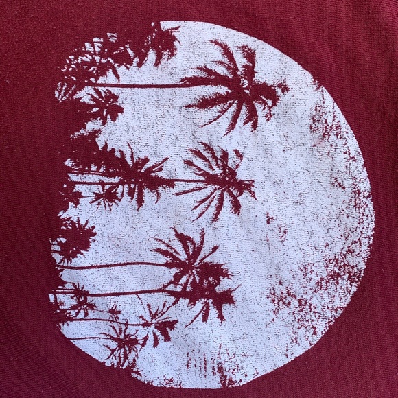 Bluenotes Burgundy Palm Tree Hoodie - Picture 4 of 5
